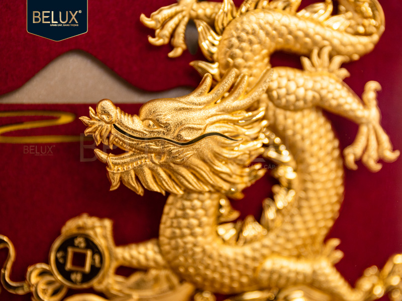 Tranh kim long dát vàng 24k 25x20cm